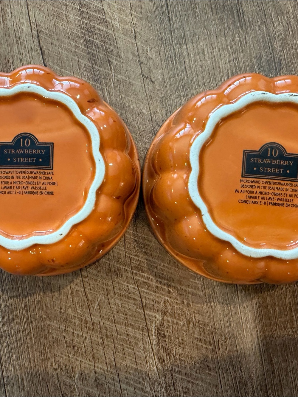 Orange Ceramic Ramekin Set - 2-Pack - Picture 4 of 7
